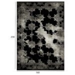 ΧΑΛΙ ΣΑΛΟΝΙΟΥ VINTAGE ΜΕ ΚΡΟΣΙΑ JOSIANE ΜΑΥΡΟ HM7675.17 160X230 εκ. - Image 2