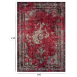 ΧΑΛΙ ΣΑΛΟΝΙΟΥ ME ΚΡΟΣΙΑ JOSIANE VINTAGE ΜΠΟΡΝΤΩ HM7675.04  160X230 εκ. - Image 2