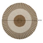 ΧΑΛΙ ΣΤΡΟΓΓΥΛΟ KIRKI HM7842 ΑΠΟ ΦΥΣΙΚΕΣ ΙΝΕΣ SEAGRASS ΛΕΥΚΟ-ΦΥΣΙΚΟ Φ150εκ. - Image 2