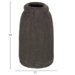 ΔΙΑΚΟΣΜΗΤΙΚA ΒΑΖA ΑΠΟ TERRACOTTA ΑΝΘΡΑΚΙ HM7711.11 Φ12Χ22Υ εκ - Image 3