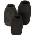 ΔΙΑΚΟΣΜΗΤΙΚA ΒΑΖA ΑΠΟ TERRACOTTA ΑΝΘΡΑΚΙ HM7711 - Image 6