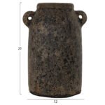 ΔΙΑΚΟΣΜΗΤΙΚA ΒΑΖA ΑΠΟ TERRACOTTA ΓΚΡΙ HM7710 - Image 2