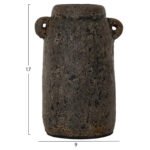 ΔΙΑΚΟΣΜΗΤΙΚA ΒΑΖA ΑΠΟ TERRACOTTA ΓΚΡΙ HM7710 - Image 4