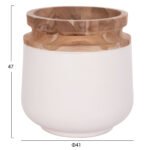 ΔΙΑΚΟΣΜΗΤΙΚΑ ΒΑΖΑ ΔΑΠΕΔΟΥ 2ΤΜΧ LINTER HM21140.02 FIBER CEMENT ΛΕΥΚΟ-ΞΥΛΟ ΤΕΑΚ 47Υ & 60Υεκ - Image 2