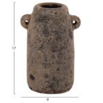 ΔΙΑΚΟΣΜΗΤΙΚA ΣΕΤ 3ΤΜΧ ΒΑΖA ΑΠΟ TERRACOTTA ΓΚΡΙ HM7710.11 Φ12Χ22Υ εκ - Image 4