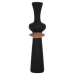 ΔΙΑΚΟΣΜΗΤΙΚΟ ΒΑΖΟ ΔΑΠΕΔΟΥ NEBULA HM4660.01L FIBER CEMENT ΜΑΥΡΟ--ΞΥΛΟ ΤΕΑΚ Φ45x172Υεκ - Image 3