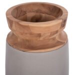 ΔΙΑΚΟΣΜΗΤΙΚΟ ΒΑΖΟ ΔΑΠΕΔΟΥ LINTER HM4662.03S FIBER CEMENT ΓΚΡΙ--ΞΥΛΟ ΤΕΑΚ Φ34x60Υεκ. - Image 4