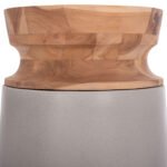 ΔΙΑΚΟΣΜΗΤΙΚΟ ΒΑΖΟ ΔΑΠΕΔΟΥ LINTER HM4662.03S FIBER CEMENT ΓΚΡΙ--ΞΥΛΟ ΤΕΑΚ Φ34x60Υεκ. - Image 5