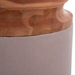 ΔΙΑΚΟΣΜΗΤΙΚΟ ΒΑΖΟ ΔΑΠΕΔΟΥ LINTER HM4662.05L FIBER CEMENT ΓΚΡΙ ΜΑΤ--ΞΥΛΟ ΤΕΑΚ Φ41x47Υεκ - Image 6
