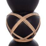 ΔΙΑΚΟΣΜΗΤΙΚΟ ΒΑΖΟ ΔΑΠΕΔΟΥ MAYNARD HM4672.01S TERRACOTTA ΜΑΥΡΟ-RATTAN Φ27.5x50Υ - Image 6