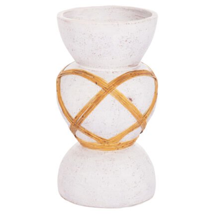 Αγόρασε ΔΙΑΚΟΣΜΗΤΙΚΟ ΒΑΖΟ ΔΑΠΕΔΟΥ MAYNARD HM4672.02S TERRACOTTA ΛΕΥΚΟ--RATTAN Φ27.5x50Υεκ σε μοναδική τιμή στο clickforshop.gr