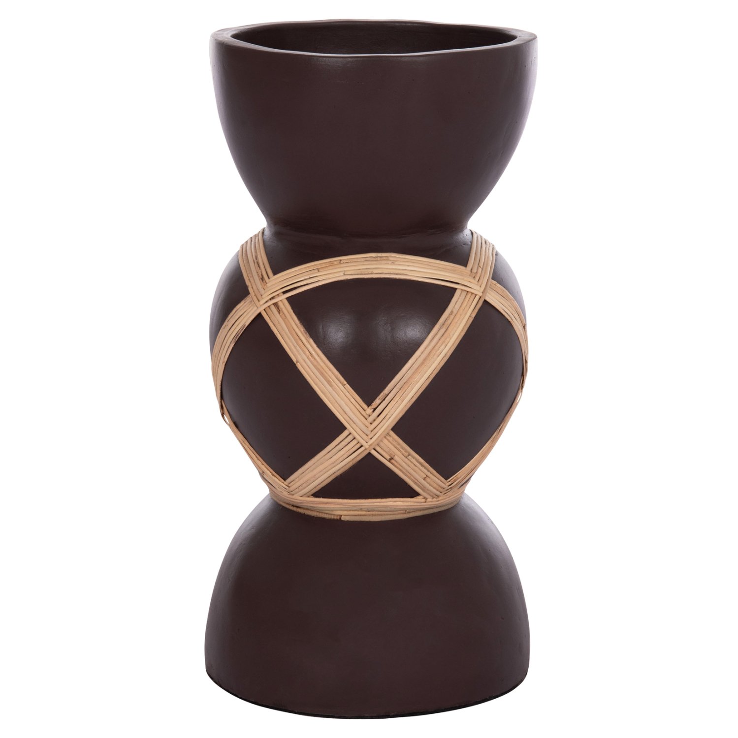 ΔΙΑΚΟΣΜΗΤΙΚΟ ΒΑΖΟ ΔΑΠΕΔΟΥ MAYNARD HM4672.07L TERRACOTTA ΣΟΚΟΛΑΤΙ-RATTAN Φ32x62.5Υεκ Αγόρασε ΔΙΑΚΟΣΜΗΤΙΚΟ ΒΑΖΟ ΔΑΠΕΔΟΥ MAYNARD HM4672.07L TERRACOTTA ΣΟΚΟΛΑΤΙ-RATTAN Φ32x62.5Υεκ σε μοναδική τιμή στο clickforshop.gr