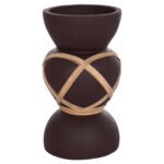 Αγόρασε ΔΙΑΚΟΣΜΗΤΙΚΟ ΒΑΖΟ ΔΑΠΕΔΟΥ MAYNARD HM4672.07S TERRACOTTA ΣΟΚΟΛΑΤΙ-RATTAN Φ27.5x50Υεκ σε μοναδική τιμή στο clickforshop.gr