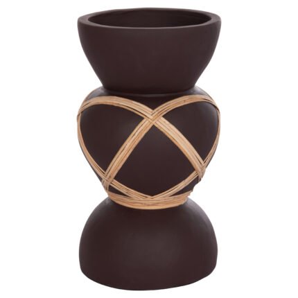 Αγόρασε ΔΙΑΚΟΣΜΗΤΙΚΟ ΒΑΖΟ ΔΑΠΕΔΟΥ MAYNARD HM4672.07S TERRACOTTA ΣΟΚΟΛΑΤΙ-RATTAN Φ27.5x50Υεκ σε μοναδική τιμή στο clickforshop.gr