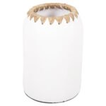 ΔΙΑΚΟΣΜΗΤΙΚΟ ΒΑΖΟ HM4377 ΤΕΡΑΚΟΤΑ ΣΕ ΛΕΥΚΟ ΜΕ ΠΛΕΞΗ ΨΑΘΑΣ ΣΤΟ ΣΤΟΜΙΟ Φ21Χ32εκ. - Image 3