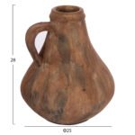 ΔΙΑΚΟΣΜΗΤΙΚΟ ΒΑΖΟ VERMO HM4399 ΤΕΡΑΚΟΤΑ ΣΕ ΠΑΛΑΙΩΜΕΝΟ ΚΑΦΕ Φ25x28Υεκ. - Image 2