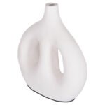 ΔΙΑΚΟΣΜΗΤΙΚΟ ΒΑΖΟ ΣΕΙΡΑ CLAYVON HM4413 ΤΕΡΑΚΟΤΑ ΣΕ ΛΕΥΚΟ 23,5x8x24,5Υεκ. - Image 5