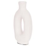 ΔΙΑΚΟΣΜΗΤΙΚΟ ΒΑΖΟ ΣΕΙΡΑ CLAYVON HM4409 ΤΕΡΑΚΟΤΑ ΣΕ ΛΕΥΚΟ 10x5x21Υεκ. - Image 6