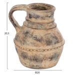 ΔΙΑΚΟΣΜΗΤΙΚΟ ΕΠΙΤΡΑΠΕΖΙΟ ΒΑΖΟ VERMO HM4397 ΤΕΡΑΚΟΤΑ ΣΕ ΚΡΕΜ Φ20x20.5Υεκ. - Image 2