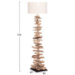 ΔΙΑΚΟΣΜΗΤΙΚΟ ΦΩΤΙΣΤΙΚΟ ΔΑΠΕΔΟΥ ALTAR HM4430 DRIFTWOOD--ΛΕΥΚΟ PVC Φ45x155Υεκ. - Image 2