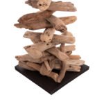 ΔΙΑΚΟΣΜΗΤΙΚΟ ΦΩΤΙΣΤΙΚΟ ΔΑΠΕΔΟΥ ALTAR HM4430 DRIFTWOOD--ΛΕΥΚΟ PVC Φ45x155Υεκ. - Image 5