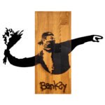 Αγόρασε ΔΙΑΚΟΣΜΗΤΙΚΟ ΤΟΙΧΟΥ BANKSY HM4757-ΦΥΛΛΑ ΜΕΤΑΛΛΟΥ ΜΑΥΡΑ-ΞΥΛΟ 69x3(βάθος)x58Υεκ. σε μοναδική τιμή στο clickforshop.gr