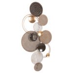 ΔΙΑΚΟΣΜΗΤΙΚΟ ΤΟΙΧΟΥ HM4215 ΜΕΤΑΛΛΟ ΣΕ ΓΗΙΝΑ ΧΡΩΜΑΤΑ 60x5x122 εκ. - Image 3