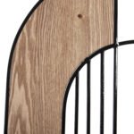 ΔΙΑΚΟΣΜΗΤΙΚΟ ΤΟΙΧΟΥ HM4218 ΞΥΛΟ ΣΕ ΦΥΣΙΚΟ-ΜΑΥΡΟ ΜΕΤΑΛΛΟ 66x100Υ εκ. - Image 5