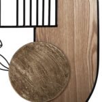 ΔΙΑΚΟΣΜΗΤΙΚΟ ΤΟΙΧΟΥ HM4218 ΞΥΛΟ ΣΕ ΦΥΣΙΚΟ-ΜΑΥΡΟ ΜΕΤΑΛΛΟ 66x100Υ εκ. - Image 6