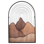 ΔΙΑΚΟΣΜΗΤΙΚΟ ΤΟΙΧΟΥ HM4220 ΔΙΑΦΟΡΕΣ ΑΠΟΧΡΩΣΕΙΣ ΞΥΛΟΥ-ΜΑΥΡΟ ΜΕΤΑΛΛΟ 60x3,5x93Υεκ. - Image 3