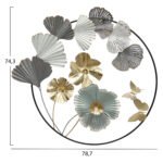 ΔΙΑΚΟΣΜΗΤΙΚΟ ΤΟΙΧΟΥ ΜΕΤΑΛΛΙΚΟ HM7552 78.7x74.3x5.1 - Image 2