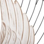 ΔΙΑΚΟΣΜΗΤΙΚΟ ΤΟΙΧΟΥ ΣΕΤ 2ΤΜΧ ΦΤΕΡΑ HM4223 MDF ΣΕ ΛΕΥΚΟ-ΜΑΥΡΟ ΜΕΤΑΛΛΟ 39x1,5x92Υ εκ. - Image 5