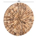 ΔΙΑΚΟΣΜΗΤΙΚΟ ΤΟΙΧΟΥ ΣΤΡΟΓΓΥΛΟ CHIIKI HM4298 DRIFTWOOD ΣΕ ΦΥΣΙΚΟ Φ60 εκ. - Image 2