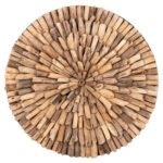 ΔΙΑΚΟΣΜΗΤΙΚΟ ΤΟΙΧΟΥ ΣΤΡΟΓΓΥΛΟ CHIIKI HM4298 DRIFTWOOD ΣΕ ΦΥΣΙΚΟ Φ60 εκ. - Image 3