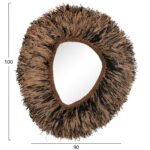 ΔΙΑΚΟΣΜΗΤΙΚΟΣ ΚΑΘΡΕΠΤΗΣ ΤΟΙΧΟΥ GRESSO HM4712 ΙΝΕΣ ΜΠΑΝΑΝΑΣ ΦΥΣΙΚΟ-ΜΑΥΡΟ 90x100Υεκ - Image 2