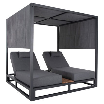 Αγόρασε ΔΙΠΛΗ ΞΑΠΛΩΣΤΡΑ ΑΛΟΥΜΙΝΙΟΥ ΠΑΡΑΛΙΑΣ ΜΕ ΣΚΙΑΣΤΡΟ ΚΥΒΟΣ GALLANT HM6097.01 ΓΚΡΙ 2x2x2μ σε μοναδική τιμή στο clickforshop.gr