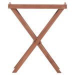 ΔΙΣΚΟΣ ΣΕΡΒΙΡΙΣΜΑΤΟΣ ΣΕ ΠΤΥΣΣΟΜΕΝΗ ΒΑΣΗ BARNABY HM4580 ΞΥΛΟ TEAK--ΦΥΣΙΚΟ 63x40x77Υεκ - Image 3