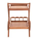 ΔΙΣΚΟΣ ΣΕΡΒΙΡΙΣΜΑΤΟΣ ΣΕ ΤΡΟΛΕΥ ALFRED HM4579 ΞΥΛΟ TEAK--ΦΥΣΙΚΟ 86x56x80Υεκ. - Image 4