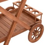 ΔΙΣΚΟΣ ΣΕΡΒΙΡΙΣΜΑΤΟΣ ΣΕ ΤΡΟΛΕΥ ALFRED HM4579 ΞΥΛΟ TEAK--ΦΥΣΙΚΟ 86x56x80Υεκ. - Image 6