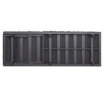 ΕΠΑΓΓΕΛΜ. ΞΑΠΛΩΣΤΡΑ JESSIE HM10714.03 ΣΚΟΥΡΟ ΓΚΡΙ ΑΛΟΥΜ.& ΜΑΞΙΛΑΡΙ 200x71x79Υεκ - Image 6