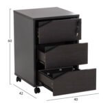 ΕΠΑΓΓΕΛΜΑΤΙΚΗ ΣΥΡΤΑΡΙΕΡΑ ΓΡΑΦΕΙΟΥ ΜΕ ΡΟΔΑΚΙΑ ROSEWOOD HM2108 40X42X60Y εκ. - Image 2