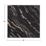 ΕΠΙΦΑΝΕΙΑ ΤΡΑΠΕΖΙΟΥ WERZALIT 60Χ60Χ3.5εκ.  BLACK GOLD MARBLE HM5229.15 - Image 2