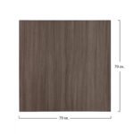 ΕΠΙΦΑΝΕΙΑ ΤΡΑΠΕΖΙΟΥ ΑΠΟ MDF 70Χ70 εκ. HM8438.01 ΣΤΑΧΤΙ ΜΑΥΡΟ - Image 2