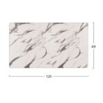 ΕΠΙΦΑΝΕΙΑ ΤΡΑΠΕΖΙΟΥ HPL HM5840.11 MARBLE WHITE-GREY 120x69 εκ. ΠΑΧΟΥΣ 12mm. - Image 2