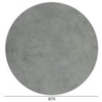 ΕΠΙΦΑΝΕΙΑ ΤΡΑΠΕΖΙΟΥ HPL ΣΤΡΟΓΓΥΛΗ HM5842.32 CEMENT Φ70εκ. - Image 2