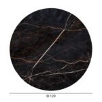 ΕΠΙΦΑΝΕΙΑ ΤΡΑΠΕΖΙΟΥ HPL ΣΤΡΟΓΓΥΛΗ HM6351.34 BLACK MARBLE Φ120εκ. - Image 2