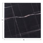 ΕΠΙΦΑΝΕΙΑ ΤΡΑΠΕΖΙΟΥ WERZALIT 70Χ70Χ3.5εκ. ΜΑΥΡΟ ΜΑΡΜΑΡΟ HM5230.13 - Image 2