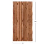 ΕΠΙΦΑΝΕΙΑ ΤΡΑΠΕΖΙΟΥ ΟΡΘΟΓΩΝΙΑ ΑΠΟ ΜΑΣΙΦ ΞΥΛΟ ΑΚΑΚΙΑΣ HM6303.01--200x100x3.5(πάχος)εκ - Image 2