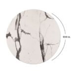 ΕΠΙΦΑΝΕΙΑ ΤΡΑΠΕΖΙΟΥ WERZALIT Φ60Χ2.5εκ. MARBLE WHITE-GREY 5657 HM5227.11 - Image 2