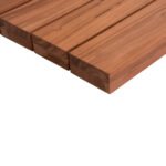 ΕΠΙΦΑΝΕΙΑ ΤΡΑΠΕΖΙΟΥ ΞΥΛΟ TEAK-ΦΥΣΙΚΟ ΤΕΤΡΑΓΩΝΗ HM6139 ΜΑΣΙΦ 80x80x4(πάχος)εκ. - Image 5